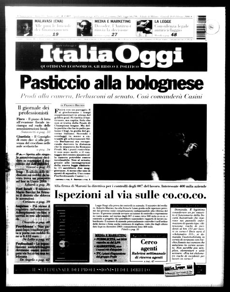 Italia oggi : quotidiano di economia finanza e politica